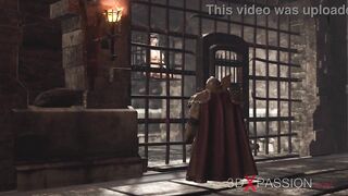 A beautiful princess gets fucked by a dwarf knight in the dungeon