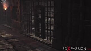 A beautiful princess gets fucked by a dwarf knight in the dungeon