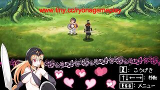 Cute blonde in hentai sex with man and green man in new erotic game video
