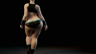 Mei sexy walk 3d animated nude pmv