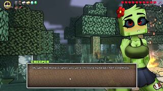 Minecraft Porn Hornycraft Shy Creeper Suck the CUM Out of STEVE Game Gallery
