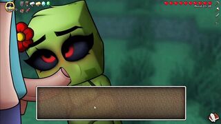 Minecraft Porn Hornycraft Shy Creeper Suck the CUM Out of STEVE Game Gallery