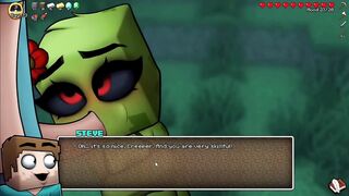 Minecraft Porn Hornycraft Shy Creeper Suck the CUM Out of STEVE Game Gallery
