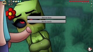 Minecraft Porn Hornycraft Shy Creeper Suck the CUM Out of STEVE Game Gallery