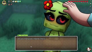 Minecraft Porn Hornycraft Shy Creeper Suck the CUM Out of STEVE Game Gallery