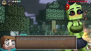 Minecraft Porn Hornycraft Shy Creeper Suck the CUM Out of STEVE Game Gallery