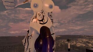 Blue horsecock swings in front of your face