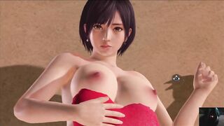Dead or Alive Xtreme Venus Vacation Nagisa Valentine's Day Heart Cushion Pose Nude Mod Fanservice Ap