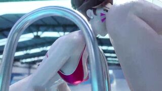 Animation futa sex in the water - shy dickgirl gently fucks a woman