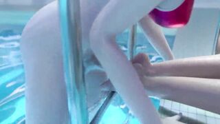 Animation futa sex in the water - shy dickgirl gently fucks a woman