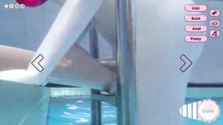 Animation futa sex in the water - shy dickgirl gently fucks a woman