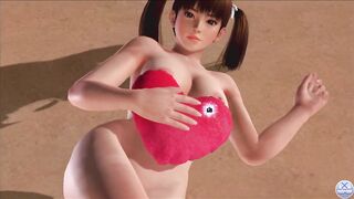 Dead or Alive Xtreme Venus Vacation Leifang Valentine's Day Heart Cushion Pose Nude Mod Fanservice A
