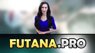 Hot futanari sex near pool - sexy girl sucks cock, and animation shemale fucks bitch and cum on her body