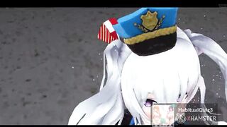 mmd r18 Secret Police KanColle Kashima fuck the Police 3d hentai