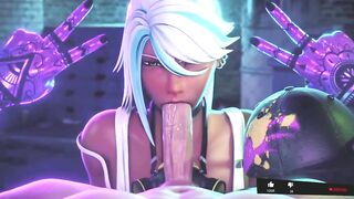 cyberpunk sucking big realistic PENE