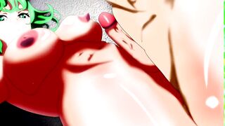 One-Punch Man: Lesbian Tatsumaki with a dick took a Blizzard of Fubuki for 10 yuan