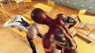 Spider Gwen BDSM Training Spanking Whipping Cum in Mouth - Spiderman Hentai Cartoon