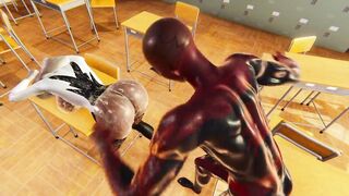 Spider Gwen BDSM Training Spanking Whipping Cum in Mouth - Spiderman Hentai Cartoon