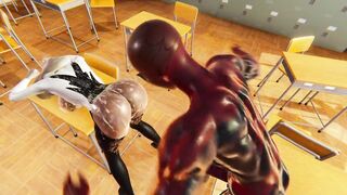 Spider Gwen BDSM Training Spanking Whipping Cum in Mouth - Spiderman Hentai Cartoon
