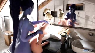 Two Hot Hentai MILF Fuck In Threesome - Pregnant MILF Fuck