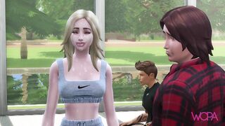 Married cheating on her husband with personal trainer at the gym