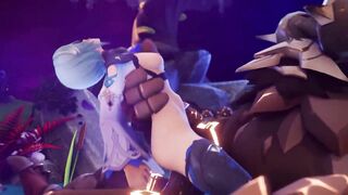 Monster fucks Eola (Genshin Impact animation)