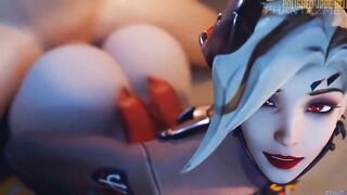 3D Compilation: D.Va Uncensored Hentai 60FPS