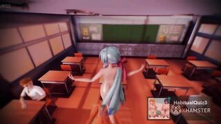 MMD sex dance during outdoor party 3d hentai