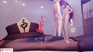 Hu Tao And Aether Rough Fuck In Bathroom & Creampied | MsPower
