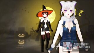 mmd r18 Happy halloween sex dance on party 3d hentai