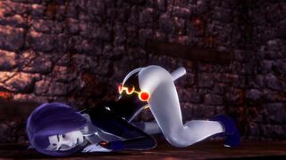 Raven takes a dildo | Teen Titans Porn Parody