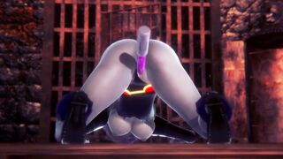 Raven takes a dildo | Teen Titans Porn Parody