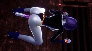 Raven takes a dildo | Teen Titans Porn Parody