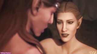 Futanari Sex with Culona Dragon Woman Full of Milk to Tender Woman