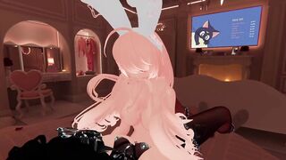 Bunny girl grinding another girl (VRChat ERP)