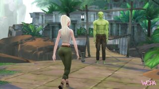 [TRAILER] GIANT GOBLIN GUARDIAN OF THE PASSAGE RECEIVES THE BLONDE WHO WOULD LIKE TO WALK ACROSS ITS BRIDGE