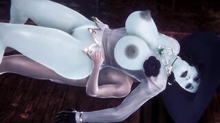 Alcina Dimitrescu spooning on top | Resident Evil Village