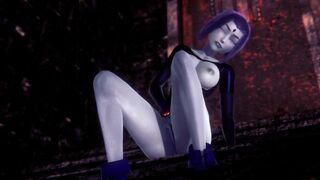 Raven fingering that pussy | Teen Titans 3D Porn
