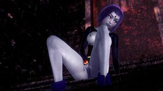 Raven fingering that pussy | Teen Titans 3D Porn