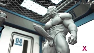 A hot black girl needs a huge cyborg cock in her ass