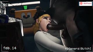 FNAF Security Breach Vanessa Sucked and Fucked at a Freddy Fazbear Mega Pizzaplex | MsPower