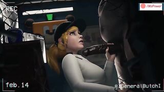 FNAF Security Breach Vanessa Sucked and Fucked at a Freddy Fazbear Mega Pizzaplex | MsPower