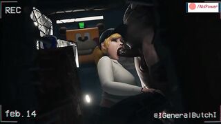 FNAF Security Breach Vanessa Sucked and Fucked at a Freddy Fazbear Mega Pizzaplex | MsPower