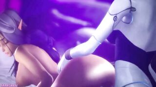 SEXY FUTANARI Woman Sucking PENE
