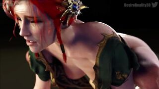 TRY NOT TO CUM FROM THE INTENSE FUCKING WITH TRISS MERIGOLD, THE WITCHER HENTAI, RICH ASS BOUNCING (by Desire Reality)
