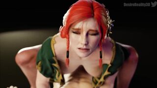 TRY NOT TO CUM FROM THE INTENSE FUCKING WITH TRISS MERIGOLD, THE WITCHER HENTAI, RICH ASS BOUNCING (by Desire Reality)
