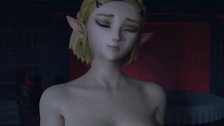 Futanari Zelda Fuck Link in the Ass Until Creampie | MakimaOrders