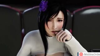 Movie Date with Tifa Lockhart end with Mouth Creampie | MakimaOrders