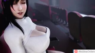 Movie Date with Tifa Lockhart end with Mouth Creampie | MakimaOrders