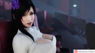 Movie Date with Tifa Lockhart end with Mouth Creampie | MakimaOrders